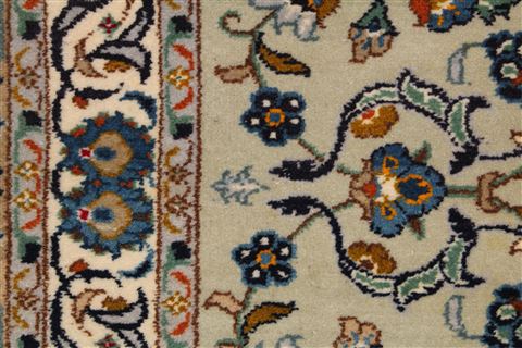 Kashan Blue Hand Knotted 76 X 110 Area Rug 400-16710 Image 11