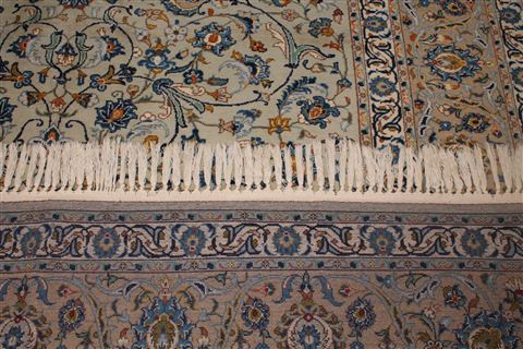 Kashan Blue Hand Knotted 76 X 110 Area Rug 400-16710 Image 14