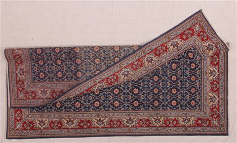 Kashan Blue Hand Knotted 54 X 78 Area Rug 400-16711 Image 9