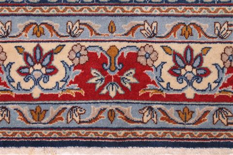 Kashan Blue Hand Knotted 54 X 78 Area Rug 400-16711 Image 10