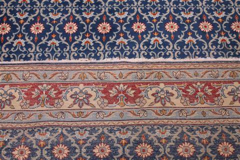 Kashan Blue Hand Knotted 54 X 78 Area Rug 400-16711 Image 13