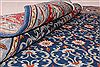 Kashan Blue Hand Knotted 54 X 78 Area Rug 400-16711 Thumb 15