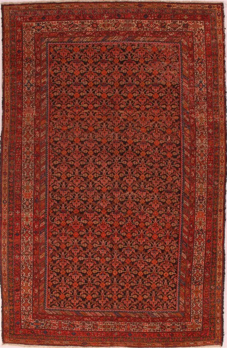 Malayer Black Hand Knotted 610 X 107  Area Rug 400-16714 Image 0
