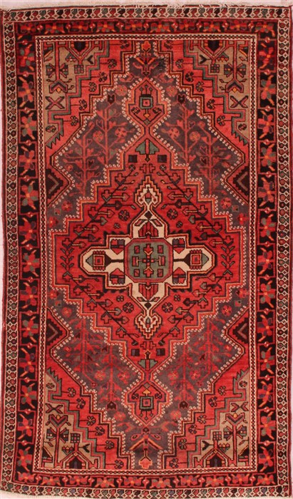 Hamedan Grey Hand Knotted 45 X 77  Area Rug 400-16715 Image 0