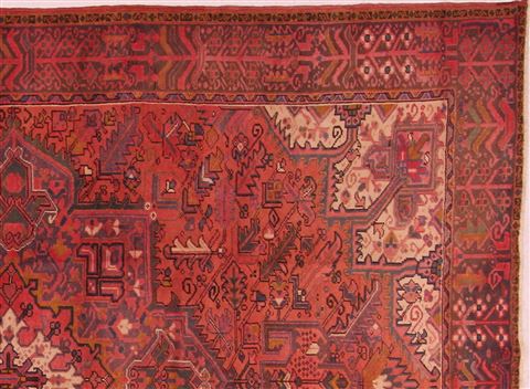 Heriz Red Hand Knotted 84 X 114 Area Rug 400-16716 Image 6