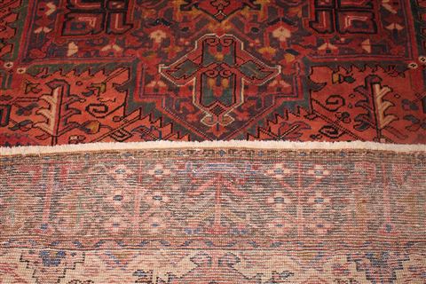 Heriz Red Hand Knotted 84 X 114 Area Rug 400-16716 Image 11