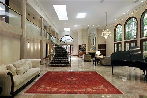 Heriz Red Hand Knotted 84 X 114 Area Rug 400-16716 Image 5