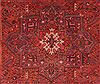 Heriz Red Hand Knotted 84 X 114  Area Rug 400-16716 Thumb 14