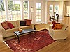 Heriz Red Hand Knotted 84 X 114 Area Rug 400-16716 Thumb 2