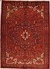 Heriz Red Hand Knotted 84 X 114  Area Rug 400-16716 Thumb 0