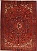 Heriz Red Hand Knotted 84 X 114 Area Rug 400-16716 Thumb 0