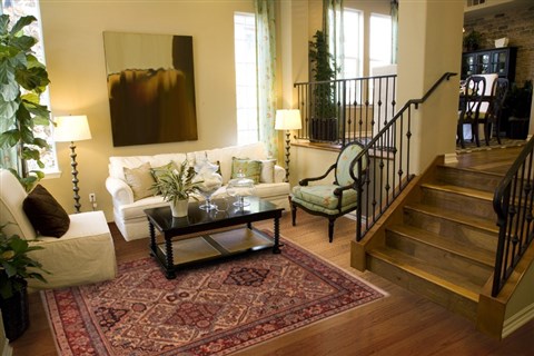 Moshk Abad Beige Hand Knotted 72 X 102 Area Rug 400-16720 Image 3