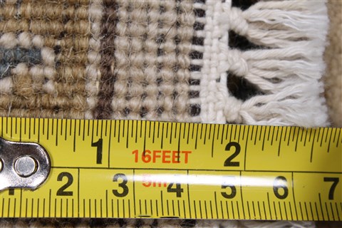 Kashmar Beige Runner Hand Knotted 20 X 62 Area Rug 250-16725 Image 10