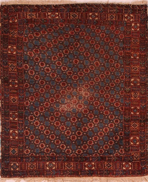 Shiraz Blue Hand Knotted 44 X 53  Area Rug 400-16728 Image 0