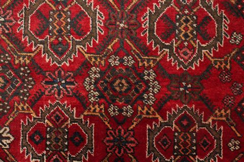 Hamedan Red Hand Knotted 73 X 99 Area Rug 400-16732 Image 15