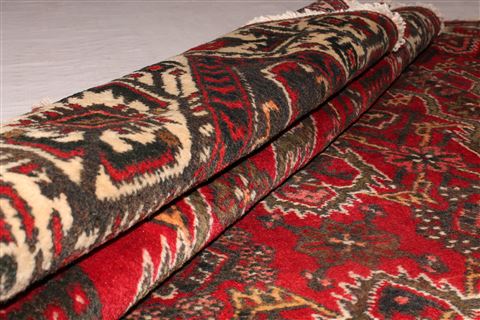 Hamedan Red Hand Knotted 73 X 99 Area Rug 400-16732 Image 19