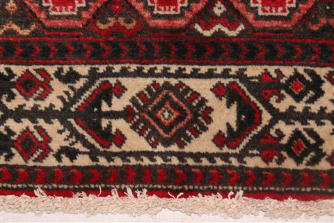 Hamedan Red Hand Knotted 73 X 99 Area Rug 400-16732 Image 12