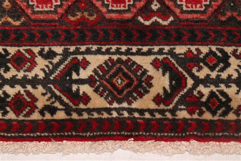 Hamedan Red Hand Knotted 73 X 99 Area Rug 400-16732 Image 13