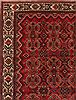 Hamedan Red Hand Knotted 73 X 99 Area Rug 400-16732 Thumb 8