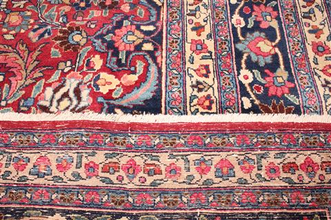 Mashad Red Square Hand Knotted 99 X 108 Area Rug 400-16734 Image 6