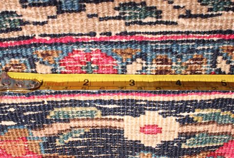 Mashad Red Square Hand Knotted 99 X 108 Area Rug 400-16734 Image 7
