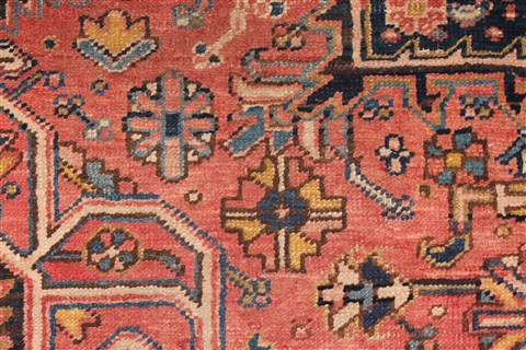 Heriz Red Hand Knotted 92 X 127 Area Rug 400-16735 Image 16