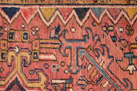 Heriz Red Hand Knotted 92 X 127 Area Rug 400-16735 Image 17