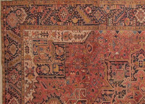 Heriz Red Hand Knotted 92 X 127 Area Rug 400-16735 Image 19
