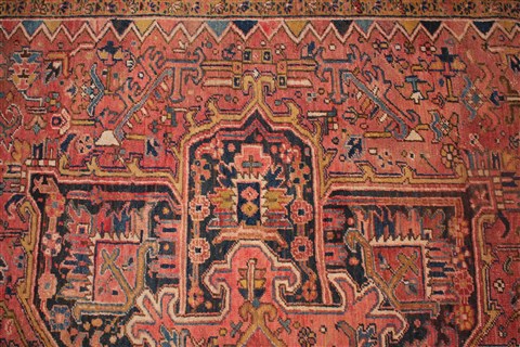 Heriz Red Hand Knotted 92 X 127 Area Rug 400-16735 Image 8