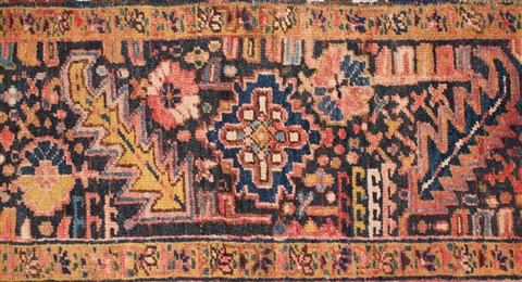 Heriz Red Hand Knotted 92 X 127 Area Rug 400-16735 Image 9