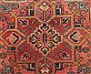Heriz Red Hand Knotted 92 X 127  Area Rug 400-16735 Thumb 7