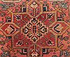 Heriz Red Hand Knotted 92 X 127 Area Rug 400-16735 Thumb 7