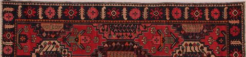 Bakhtiar Red Runner Hand Knotted 43 X 94 Area Rug 400-16736 Image 16