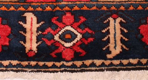 Bakhtiar Red Runner Hand Knotted 43 X 94 Area Rug 400-16736 Image 5