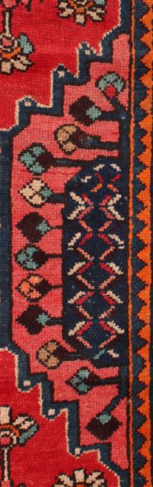 Bakhtiar Red Runner Hand Knotted 43 X 94 Area Rug 400-16736 Image 8