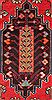 Bakhtiar Red Runner Hand Knotted 43 X 94  Area Rug 400-16736 Thumb 11