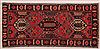 Bakhtiar Red Runner Hand Knotted 43 X 94 Area Rug 400-16736 Thumb 1