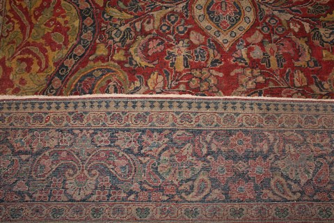 Sarouk Red Hand Knotted 89 X 127 Area Rug 400-16737 Image 19