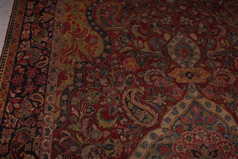 Sarouk Red Hand Knotted 89 X 127 Area Rug 400-16737 Image 25