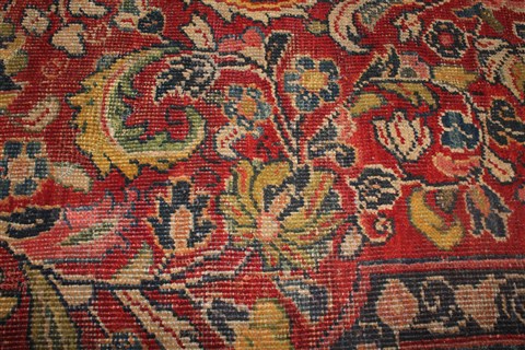 Sarouk Red Hand Knotted 89 X 127 Area Rug 400-16737 Image 29