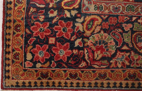 Sarouk Red Hand Knotted 89 X 127 Area Rug 400-16737 Image 33