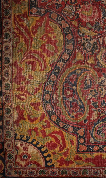 Sarouk Red Hand Knotted 89 X 127 Area Rug 400-16737 Image 38