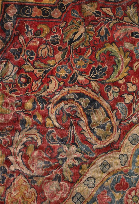 Sarouk Red Hand Knotted 89 X 127 Area Rug 400-16737 Image 39