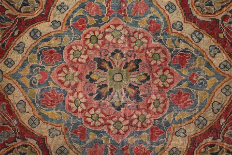 Sarouk Red Hand Knotted 89 X 127 Area Rug 400-16737 Image 41