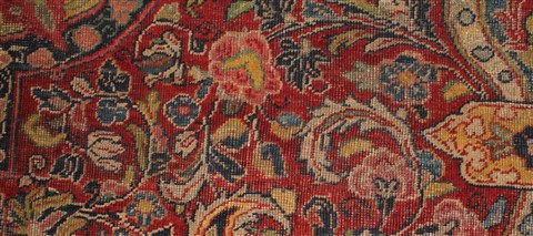 Sarouk Red Hand Knotted 89 X 127 Area Rug 400-16737 Image 42
