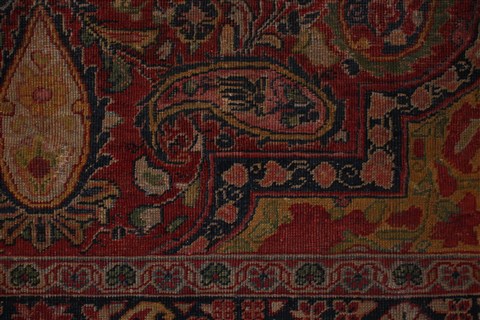 Sarouk Red Hand Knotted 89 X 127 Area Rug 400-16737 Image 8