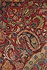 Sarouk Red Hand Knotted 89 X 127  Area Rug 400-16737 Thumb 39