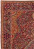 Sarouk Red Hand Knotted 89 X 127  Area Rug 400-16737 Thumb 4