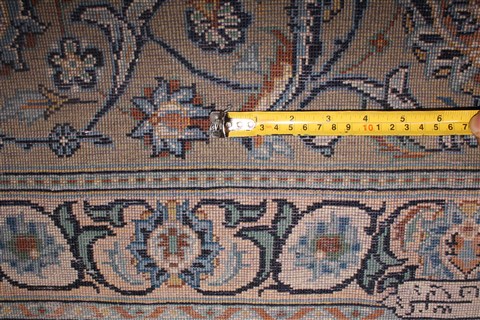 Kashan Yellow Hand Knotted 96 X 133 Area Rug 400-16741 Image 18