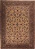 Kashan Yellow Hand Knotted 96 X 133 Area Rug 400-16741 Thumb 0